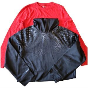 Lot of 2 Boys Size L Shirt and Swearshirt Xersion Cat & Jack